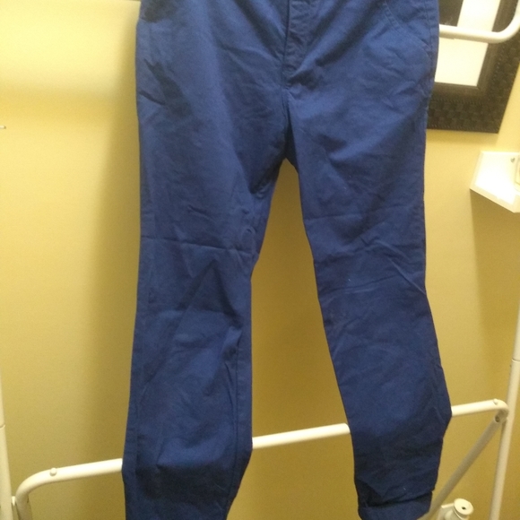 Old navy Big kids khaki pants skinny stretch Dark blue - Picture 4 of 6